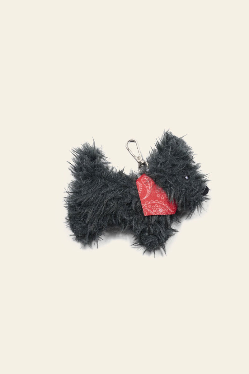 Bitten Keyfriend Fluffy Scottie Dog