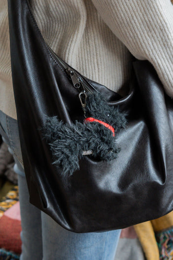 Bitten Keyfriend Fluffy Scottie Dog
