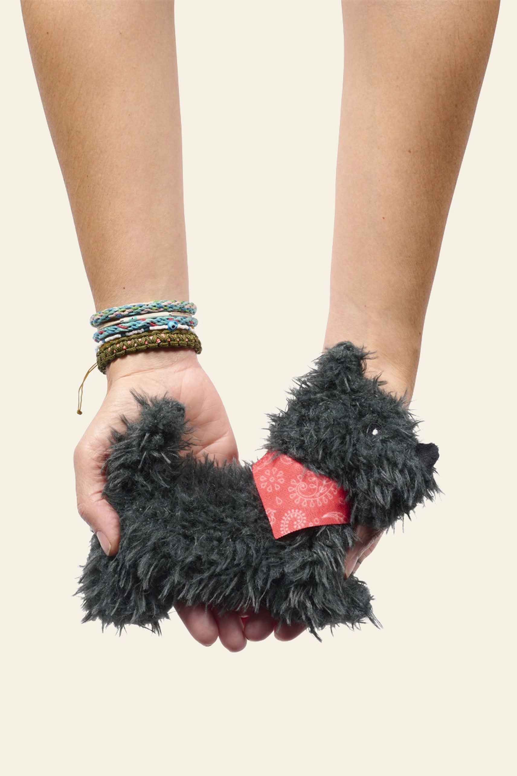 Bitten Keyfriend Fluffy Scottie Dog