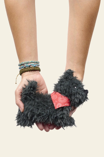 Bitten Keyfriend Fluffy Scottie Dog