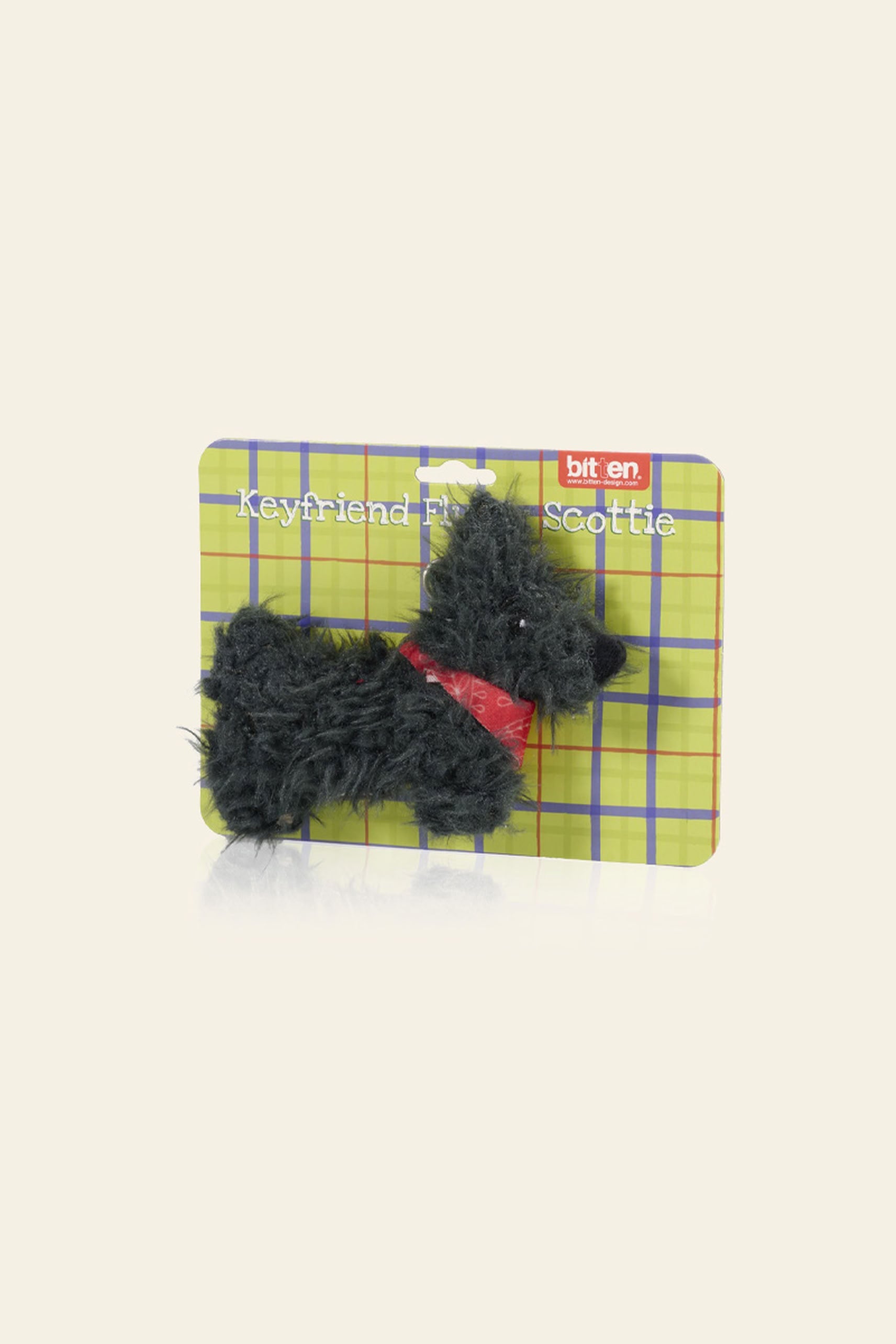Bitten Keyfriend Fluffy Scottie Dog