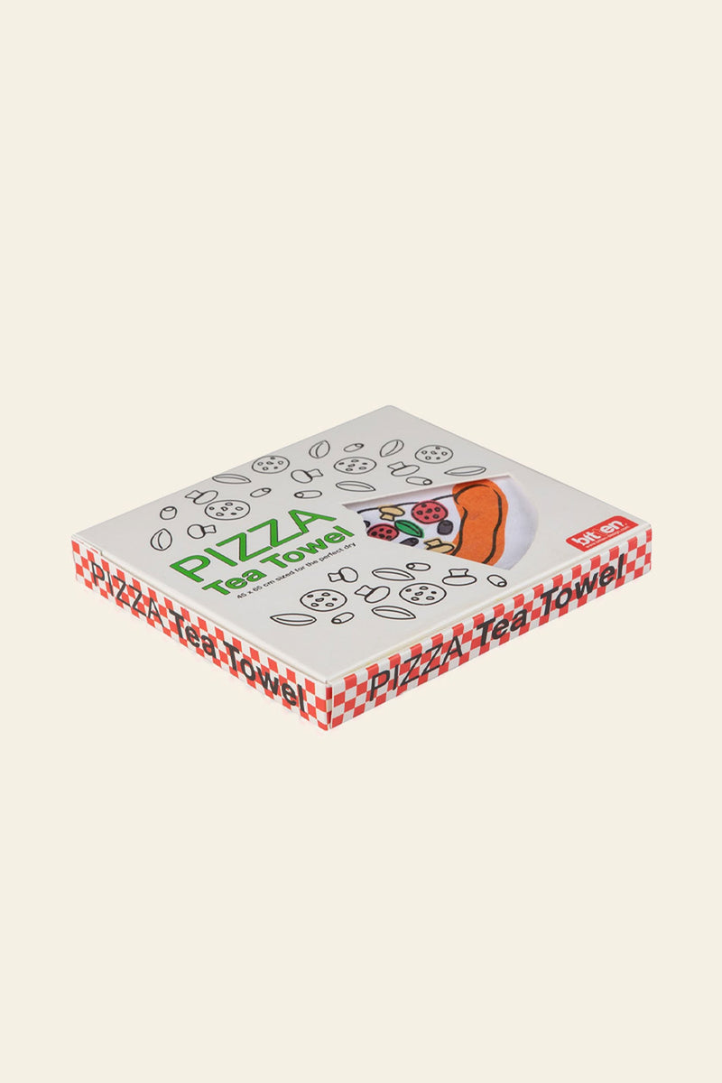 Bitten Pizza Tea Towel