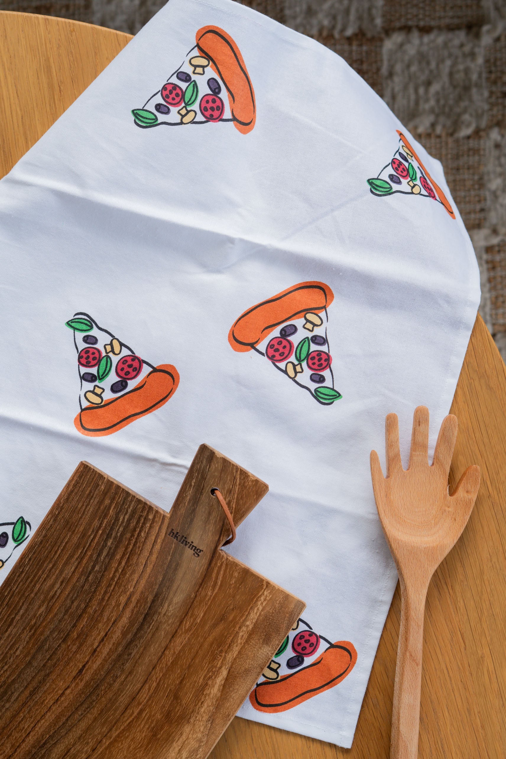 Bitten Pizza Tea Towel