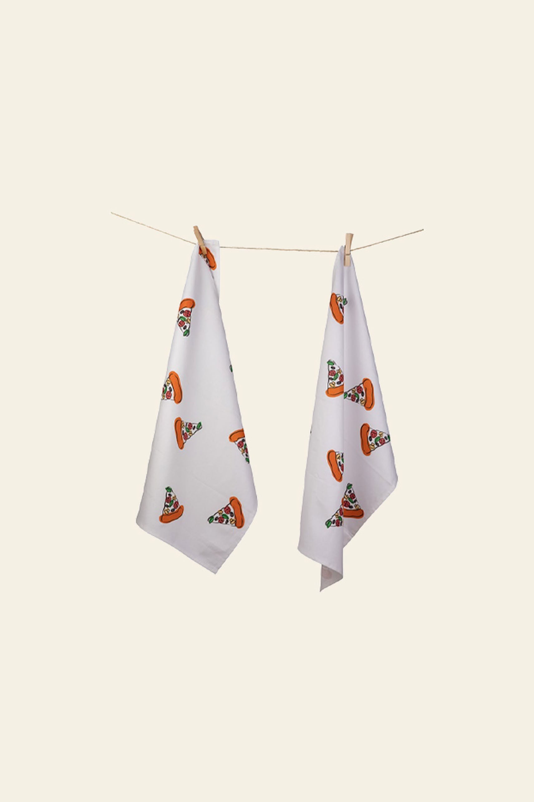 Bitten Pizza Tea Towel