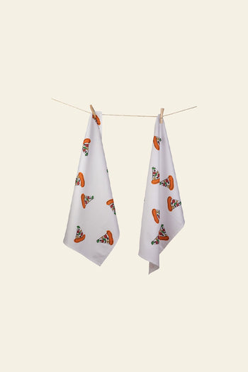 Bitten Pizza Tea Towel