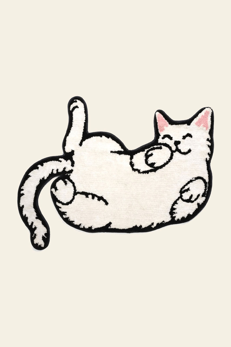 Bitten Sleepy Cat Rug