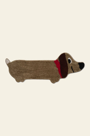 Bitten Stretched Sausage Dog Rug