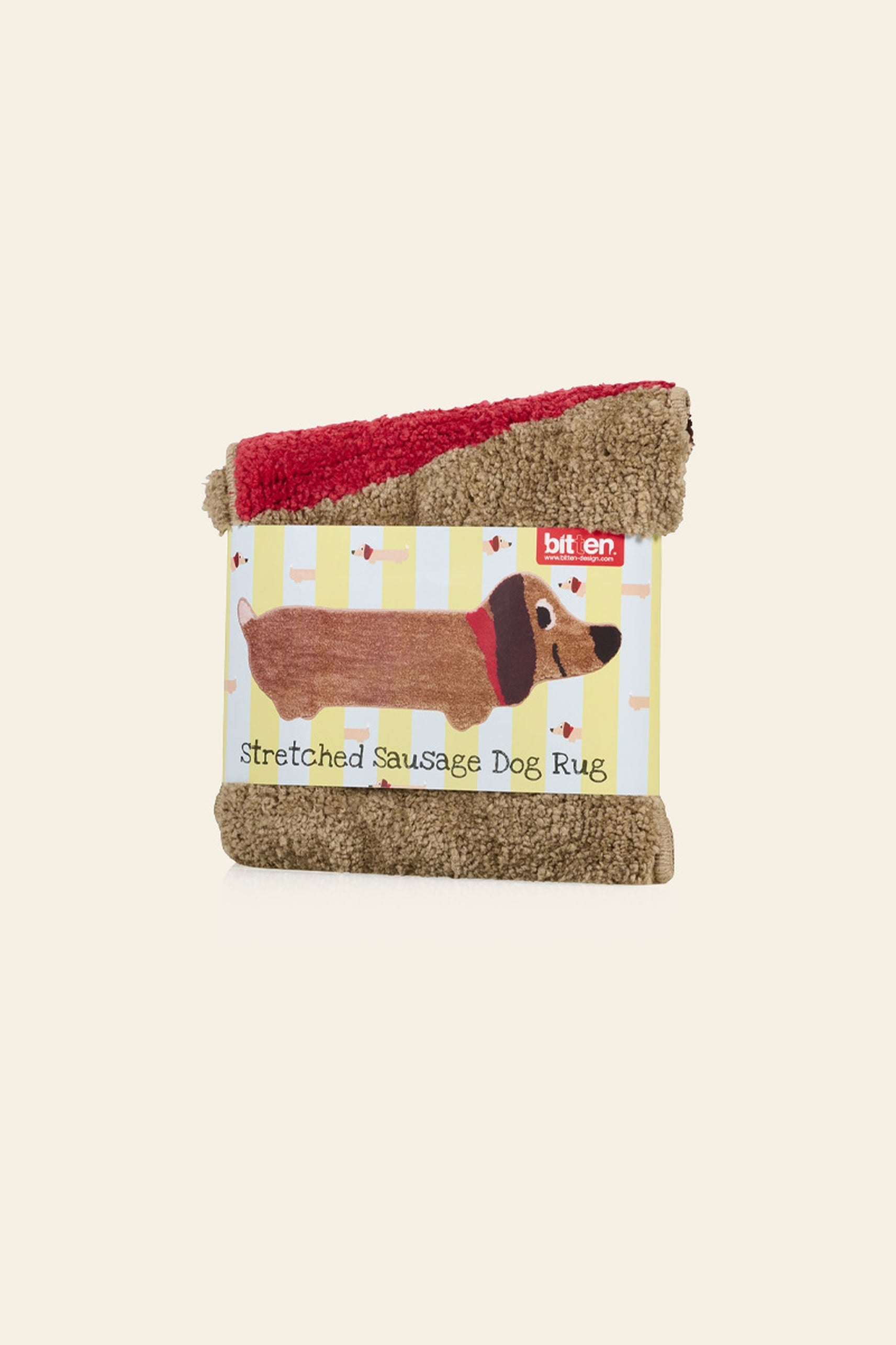 Bitten Stretched Sausage Dog Rug