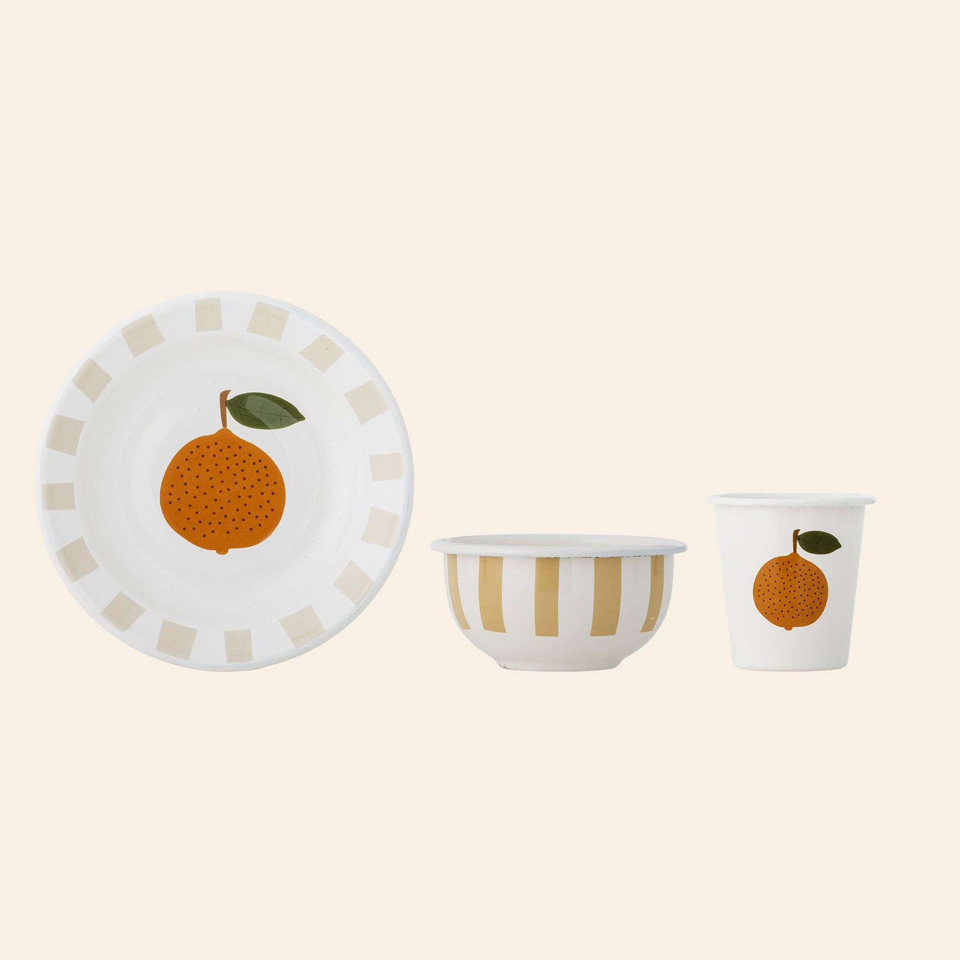 Bloomingville Agnes Tableware Set Orange