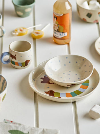 Bloomingville Charlie Tableware Set Blue
