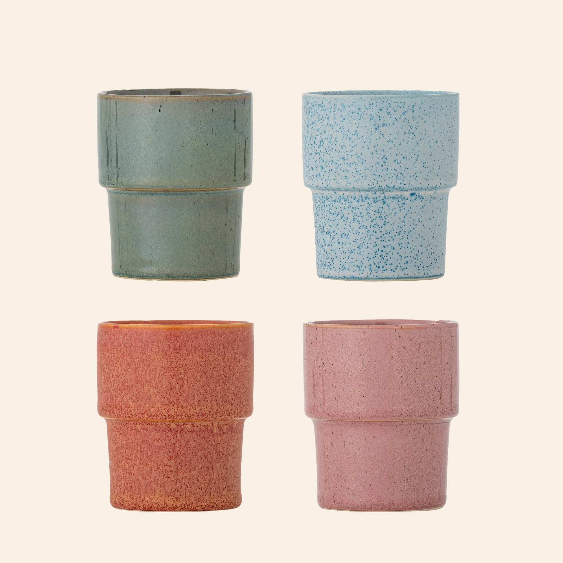 Bloomingville Ewan Cup Set of 4 Multicolour