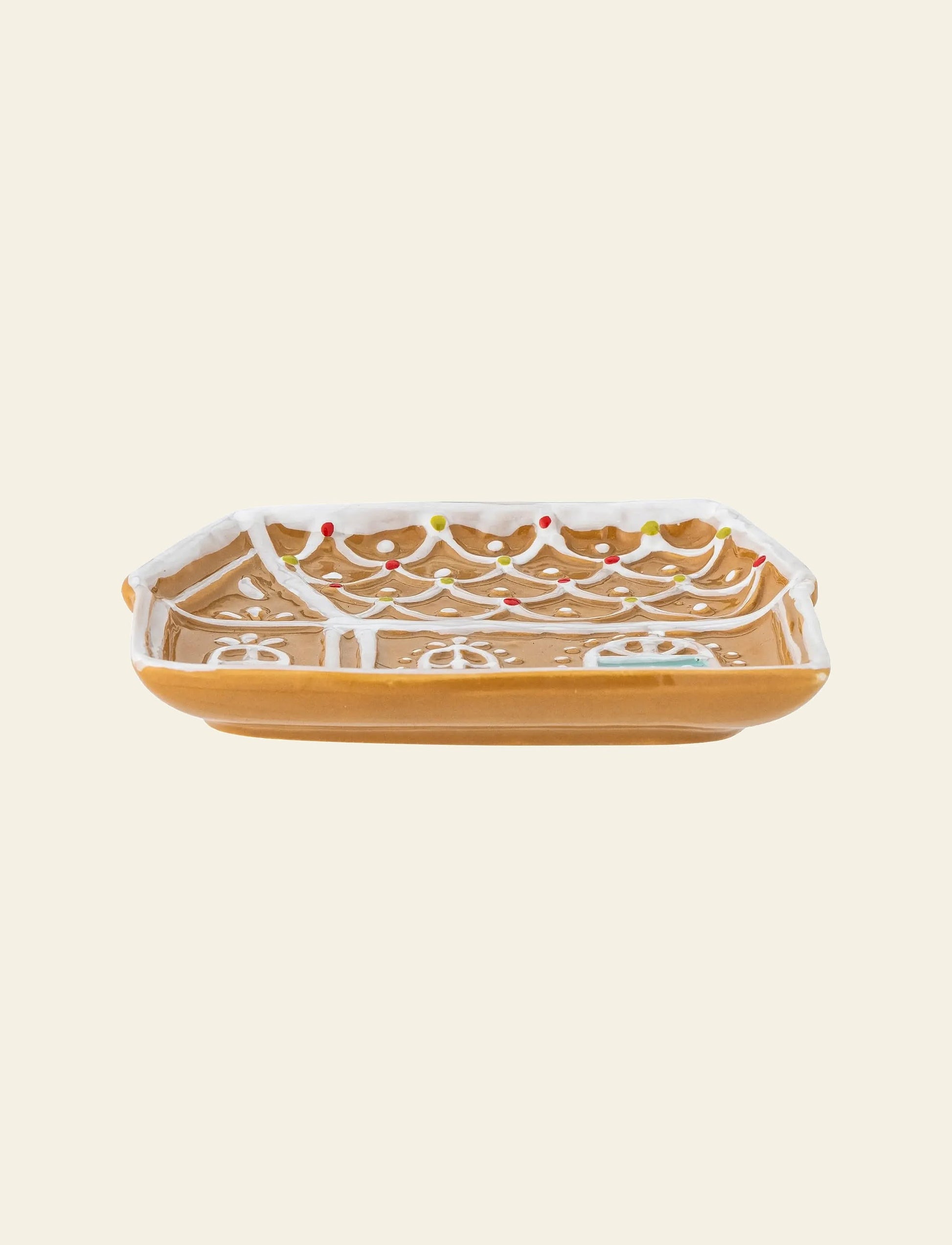 Bloomingville Ginnie Gingerbread House Serving Plate Brown