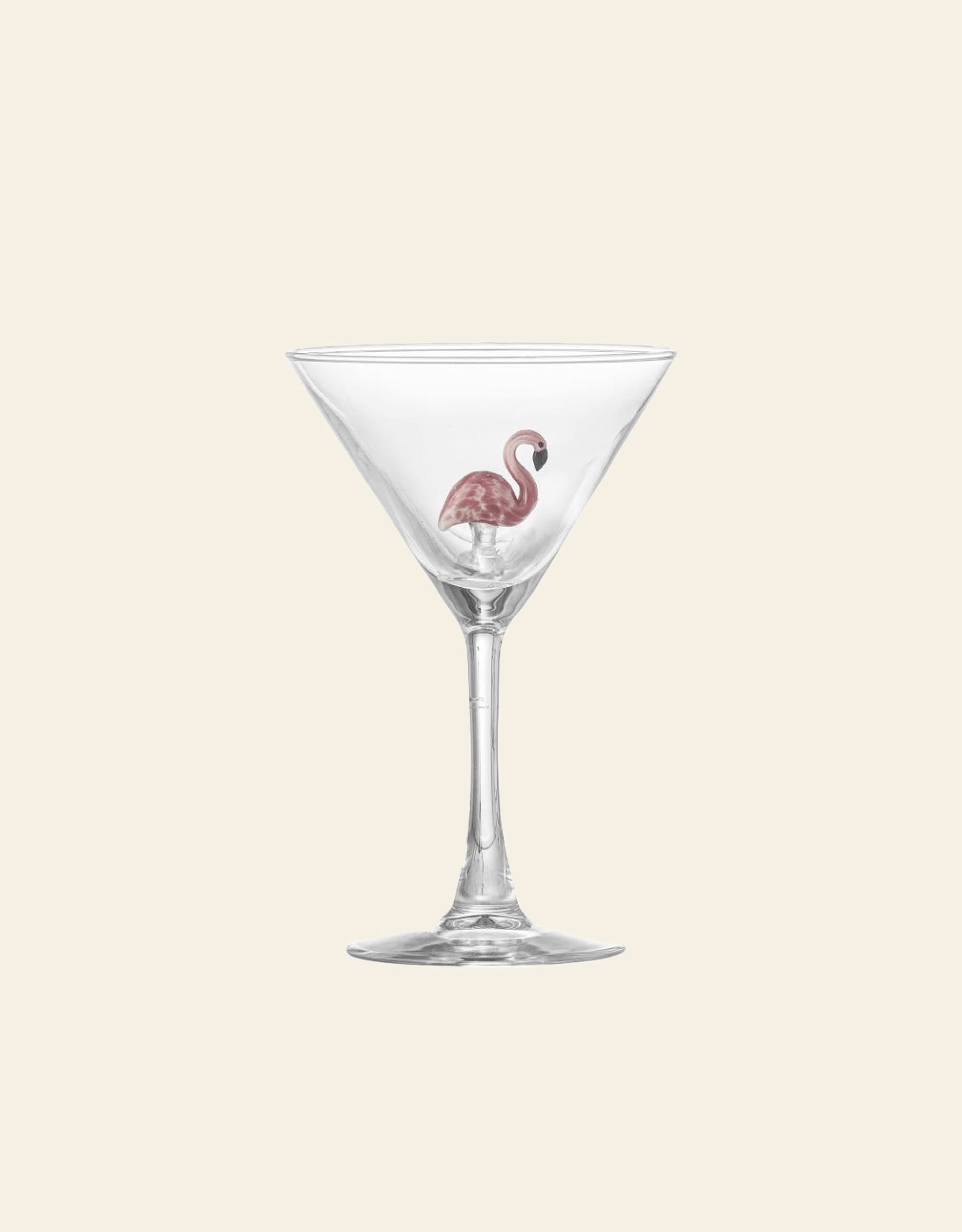 Bloomingville Misa Cocktail Glass Flamingo