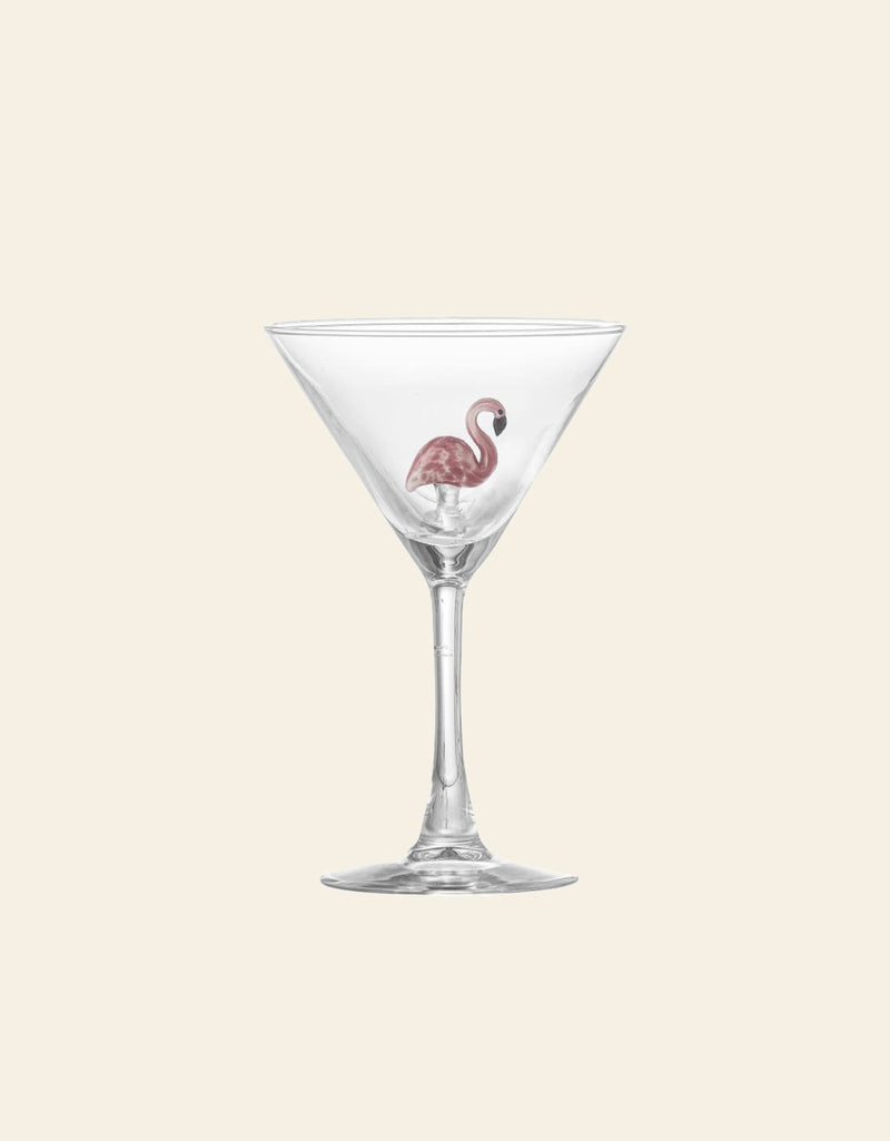 Bloomingville Misa Cocktail Glass - Flamingo