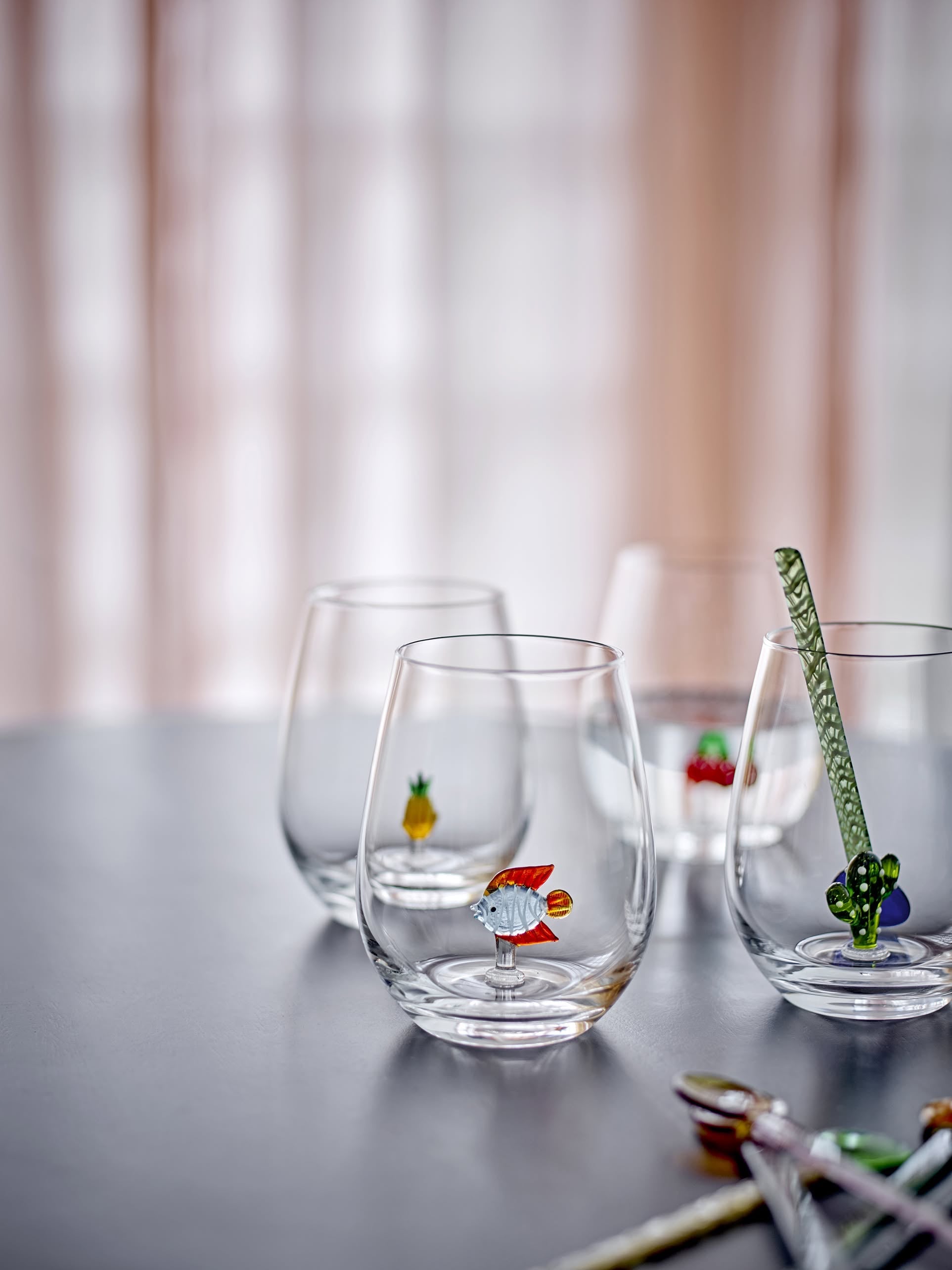 Bloomingville Misa Drinking Glass Cherry