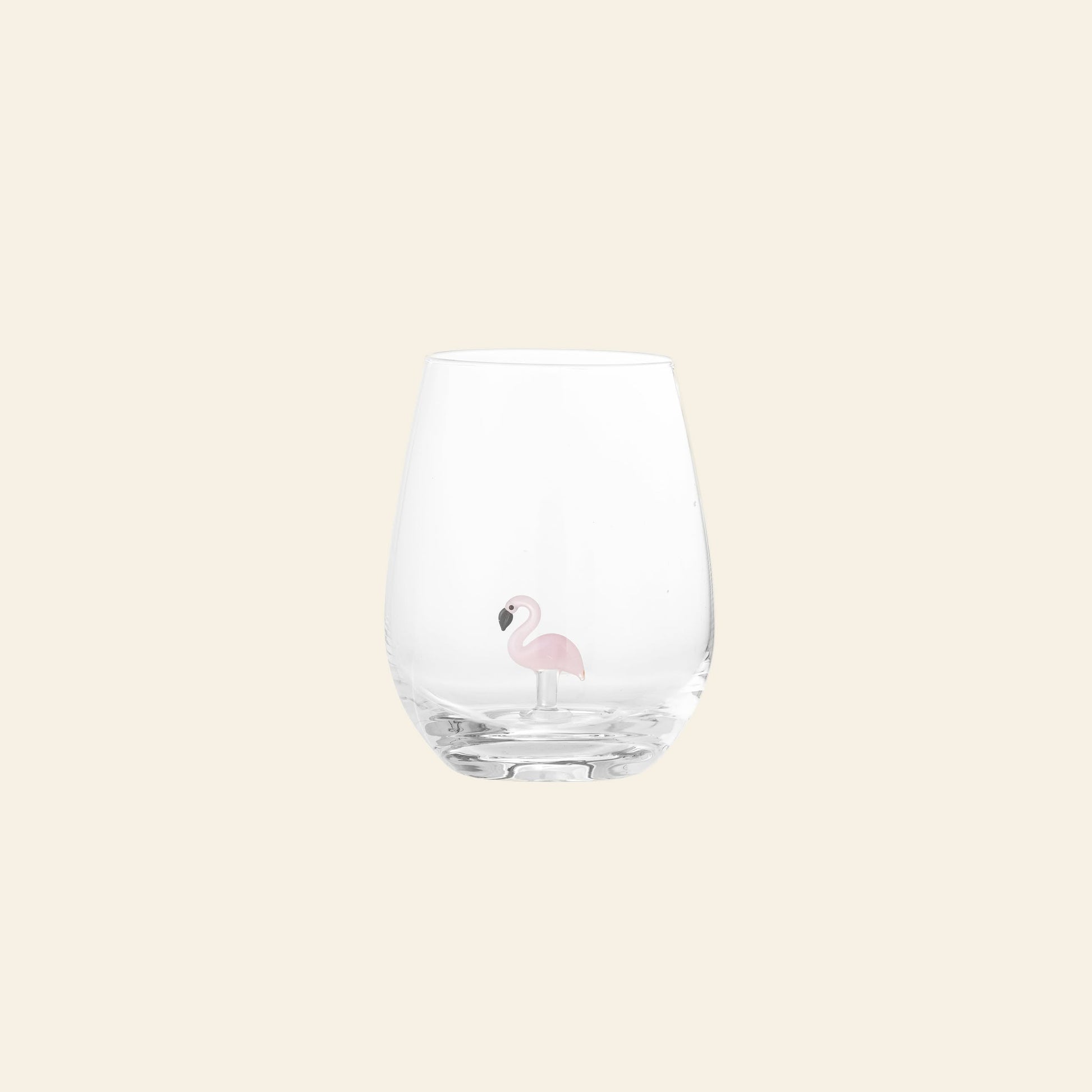 Bloomingville Misa Drinking Glass Flamingo