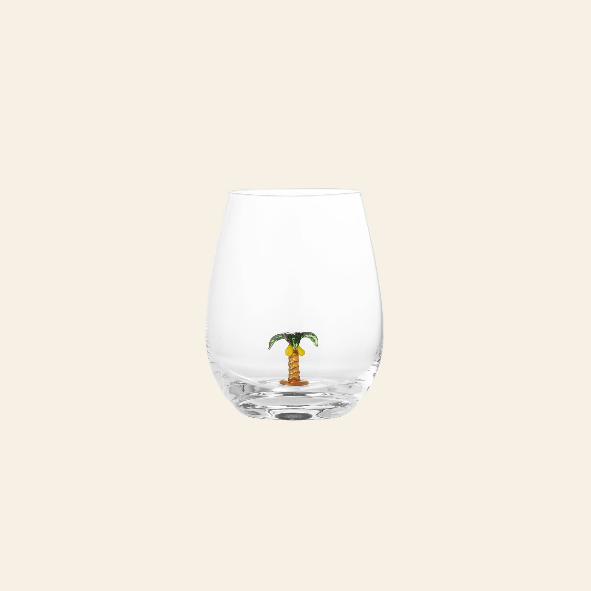 Bloomingville Misa Drinking Glass Palm Tree