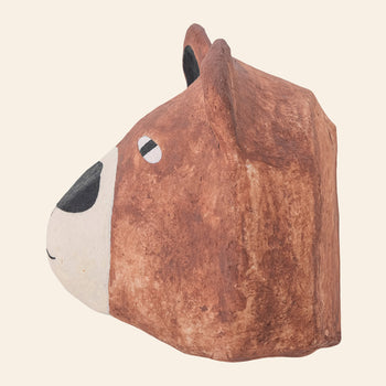 Bloomingville Teda Paper Mache Wall Decor Brown