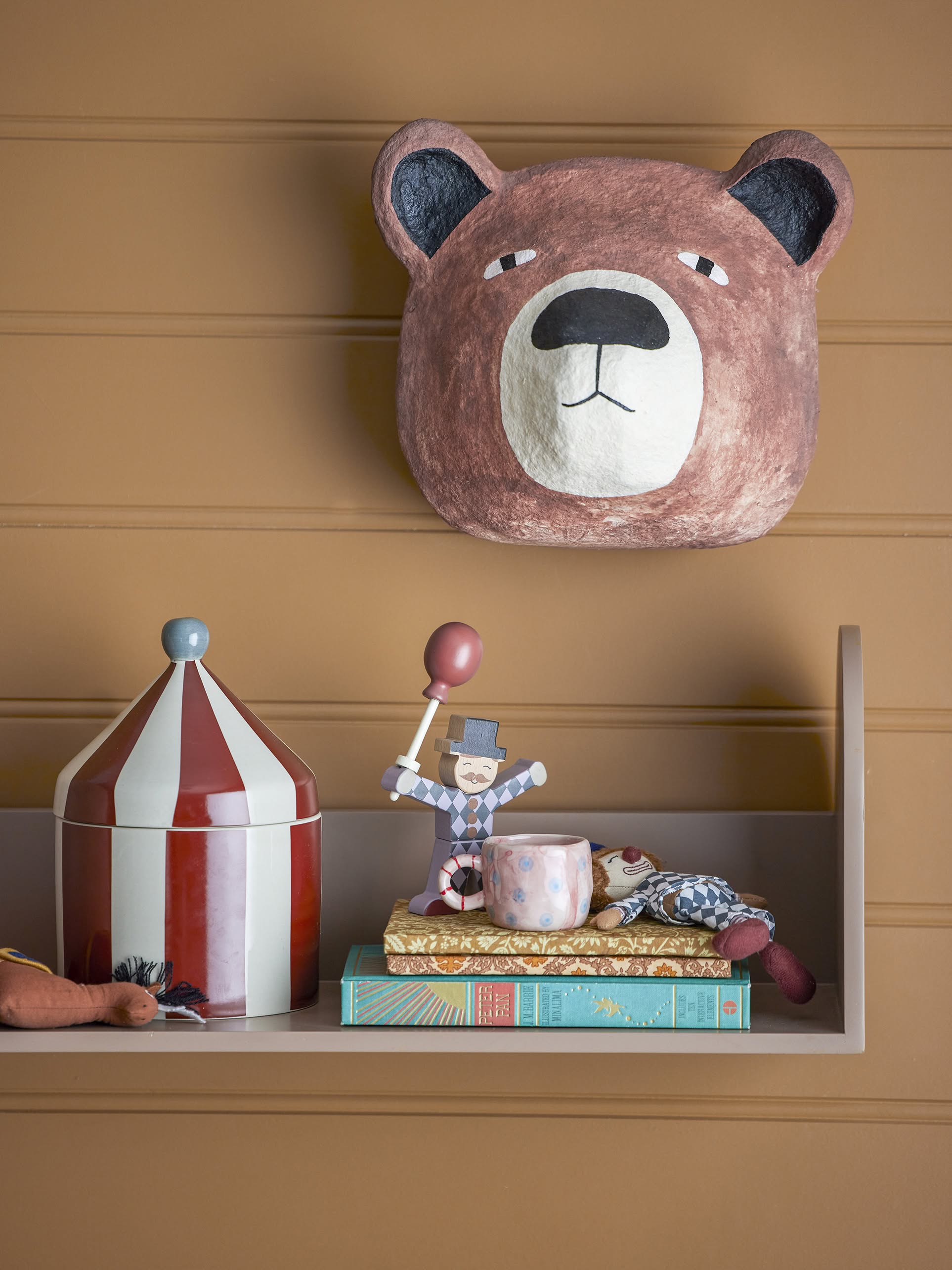 Bloomingville Teda Paper Mache Wall Decor Brown