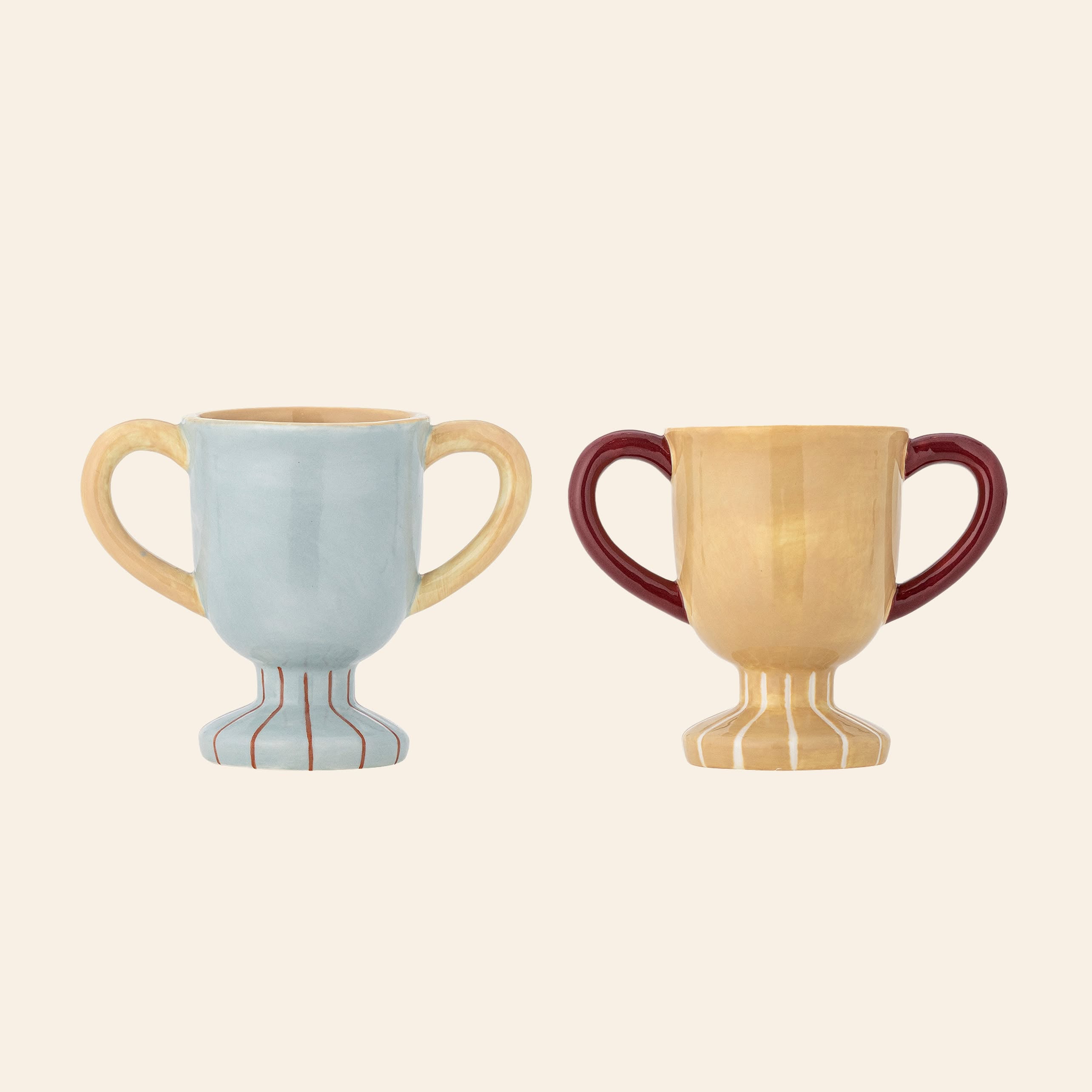 Bloomingville Trophy Cup, Set of 2 - Multicolour