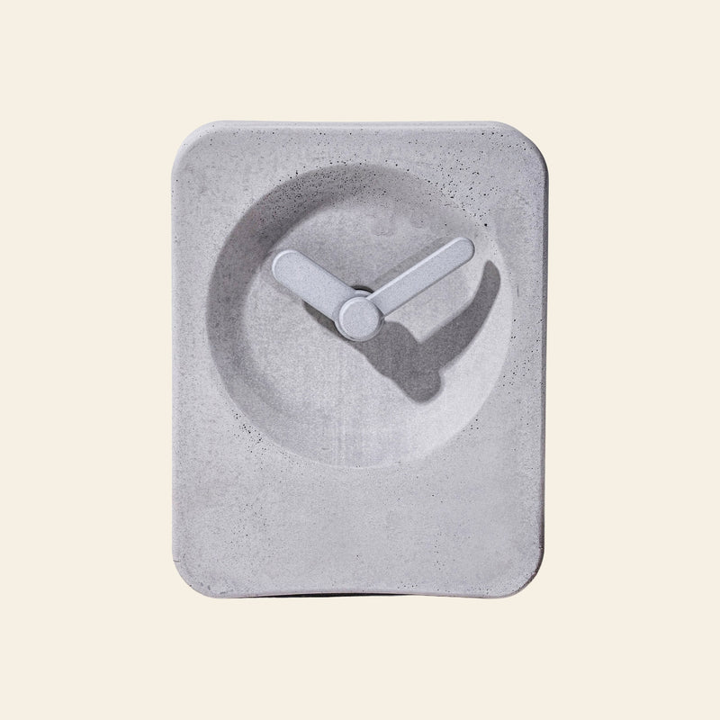 Bmix Studio Concrete Desk Clock - Grey