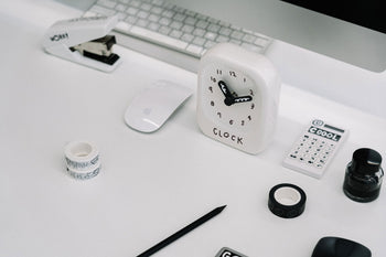 Bmix Studio x INAP Edition Ceramic Desk Clock 02 Black Hands