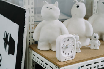 Bmix Studio x INAP Edition Ceramic Desk Clock 02 Black Hands