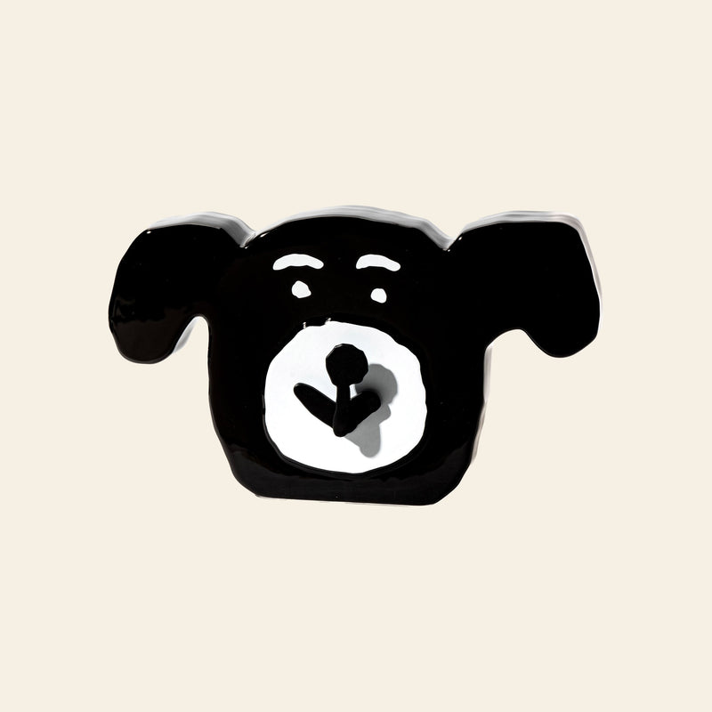 Bmix Studio x INAP Edition Ceramic Dog Clock - Black