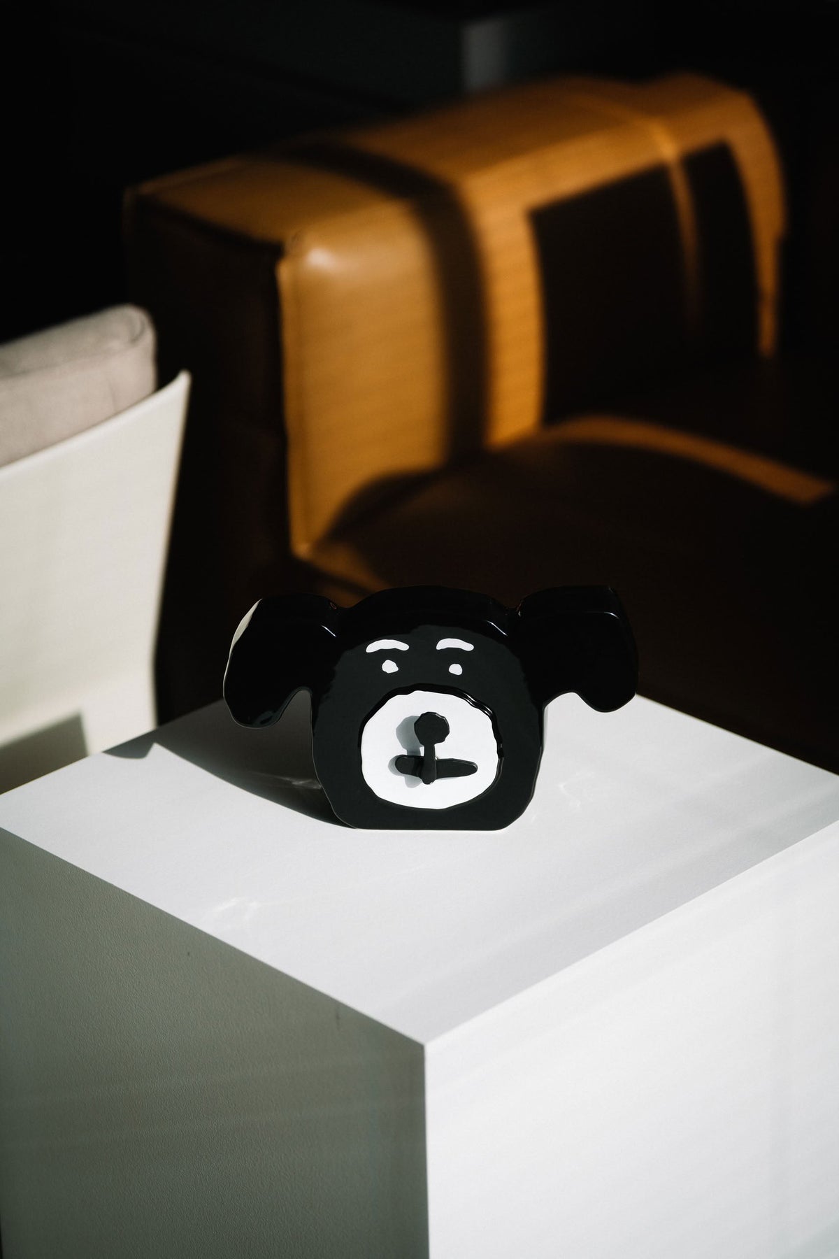 Bmix Studio x INAP Edition Ceramic Dog Clock Black
