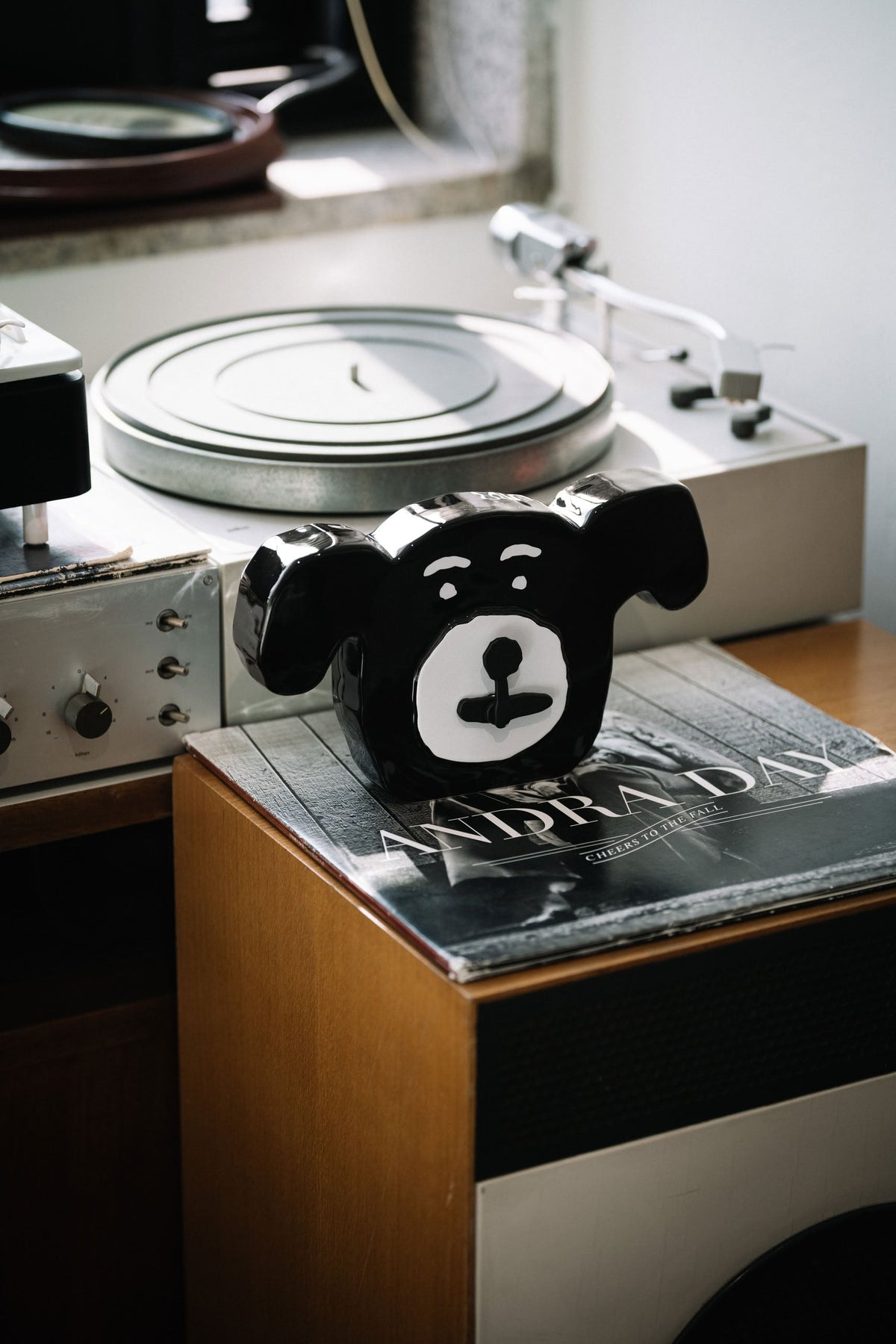 Bmix Studio x INAP Edition Ceramic Dog Clock Black