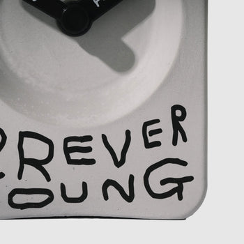 Bmix Studio x INAP Edition Concrete Desk Clock 04 Black Hands