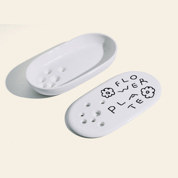 Bmix Studio x INAP Edition Flower Plate White