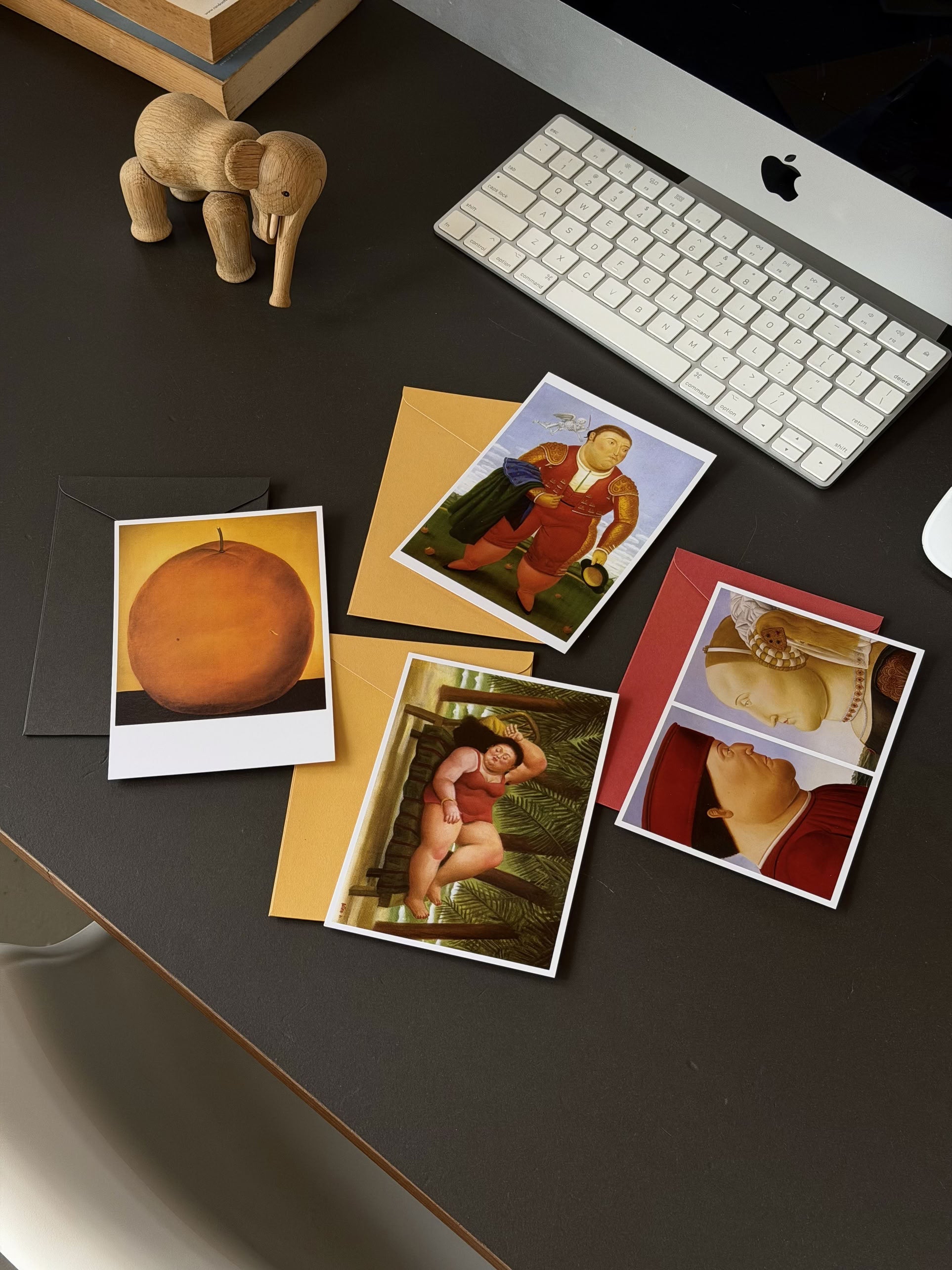 Botero Frederico da Montefeltro & Battista Sforza Postcard