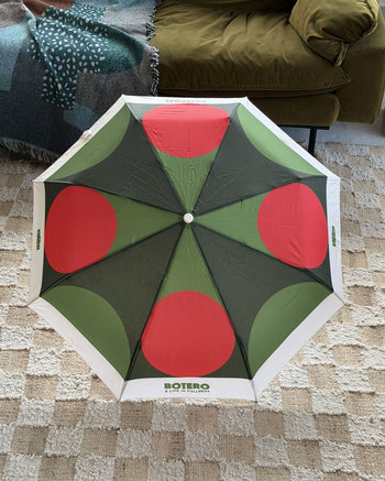 Botero Patterned Umbrella White/Green/Red
