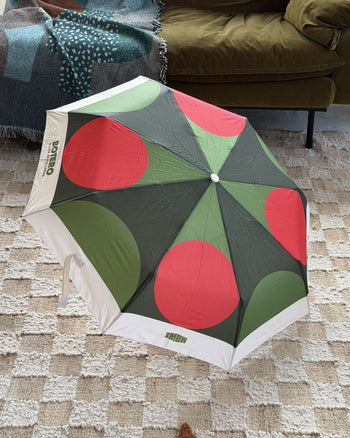 Botero Patterned Umbrella White/Green/Red