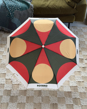 Botero Patterned Umbrella White/Yellow/Red