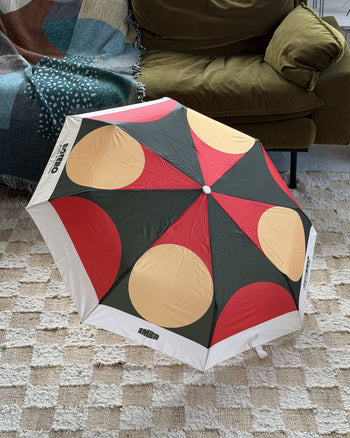 Botero Patterned Umbrella White/Yellow/Red