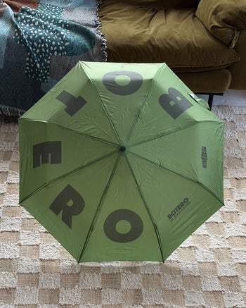 Botero Typography Umbrella Green/Black