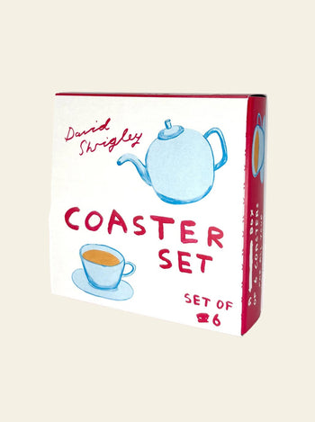 Brainbox Candy David Shrigley Coaster Box Set Coloured Set of 6