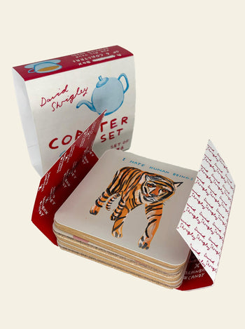 Brainbox Candy David Shrigley Coaster Box Set Coloured Set of 6