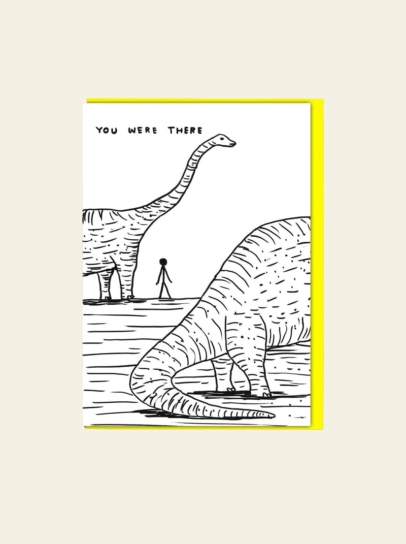 Brainbox Candy David Shrigley - 恐龙我曾在那里贺卡