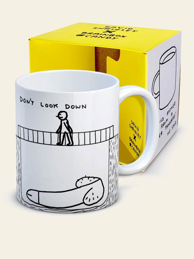 Brainbox Candy David Shrigley - Don't Look Down Mug