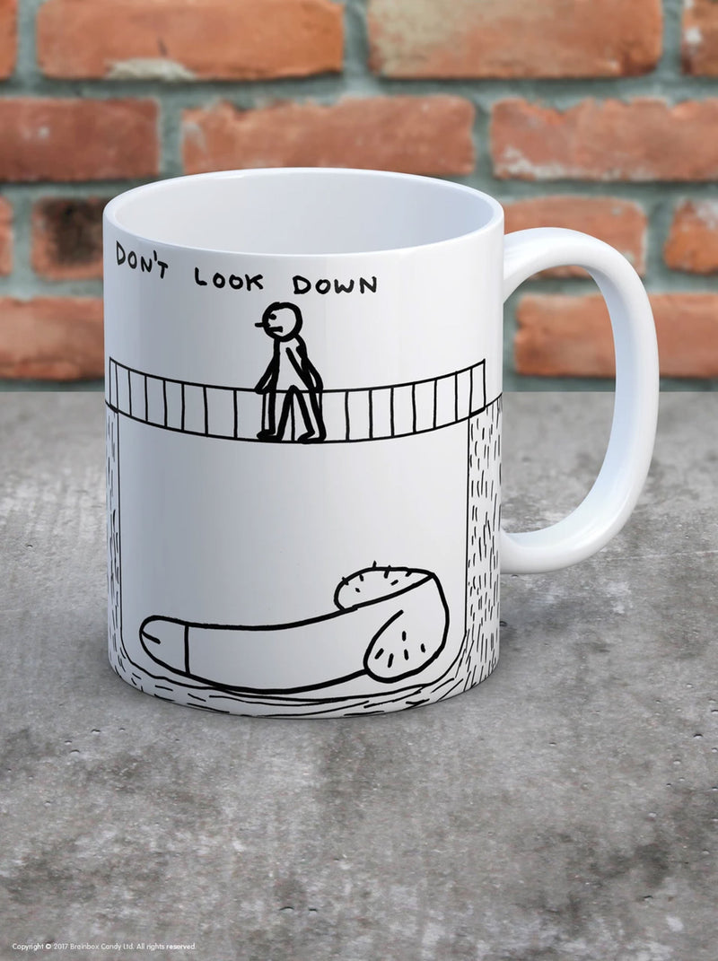 Brainbox Candy David Shrigley - Don't Look Down Mug