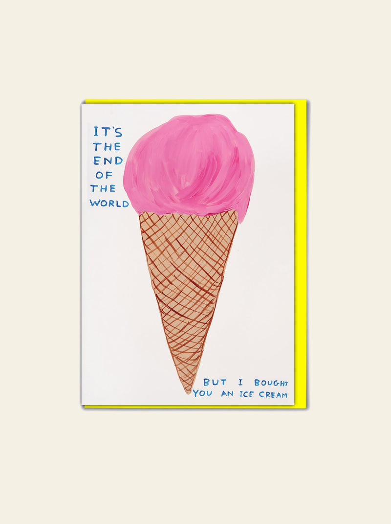 Brainbox Candy David Shrigley - End Of The World Greeting Card