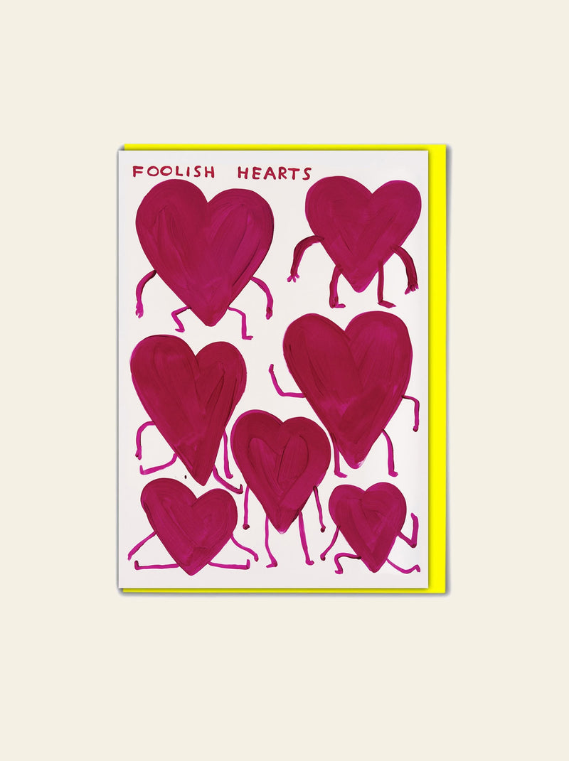 Brainbox Candy David Shrigley - Foolish Hearts 贺卡