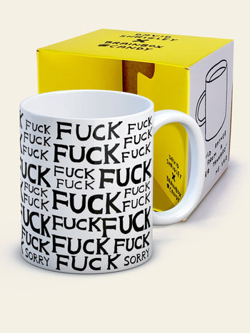 Brainbox Candy David Shrigley Fuck Fuck Sorry Mug