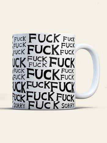 Brainbox Candy David Shrigley Fuck Fuck Sorry Mug