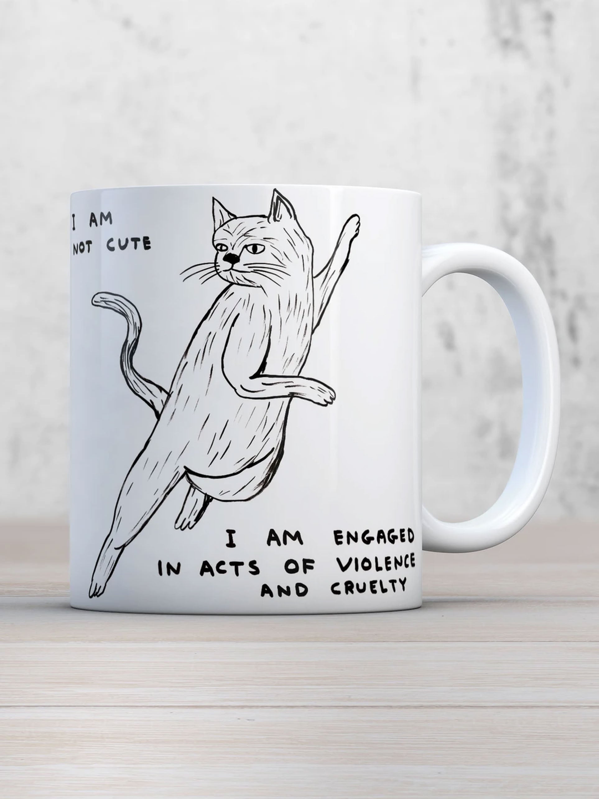 Brainbox Candy David Shrigley - I Am Not Cute Mug