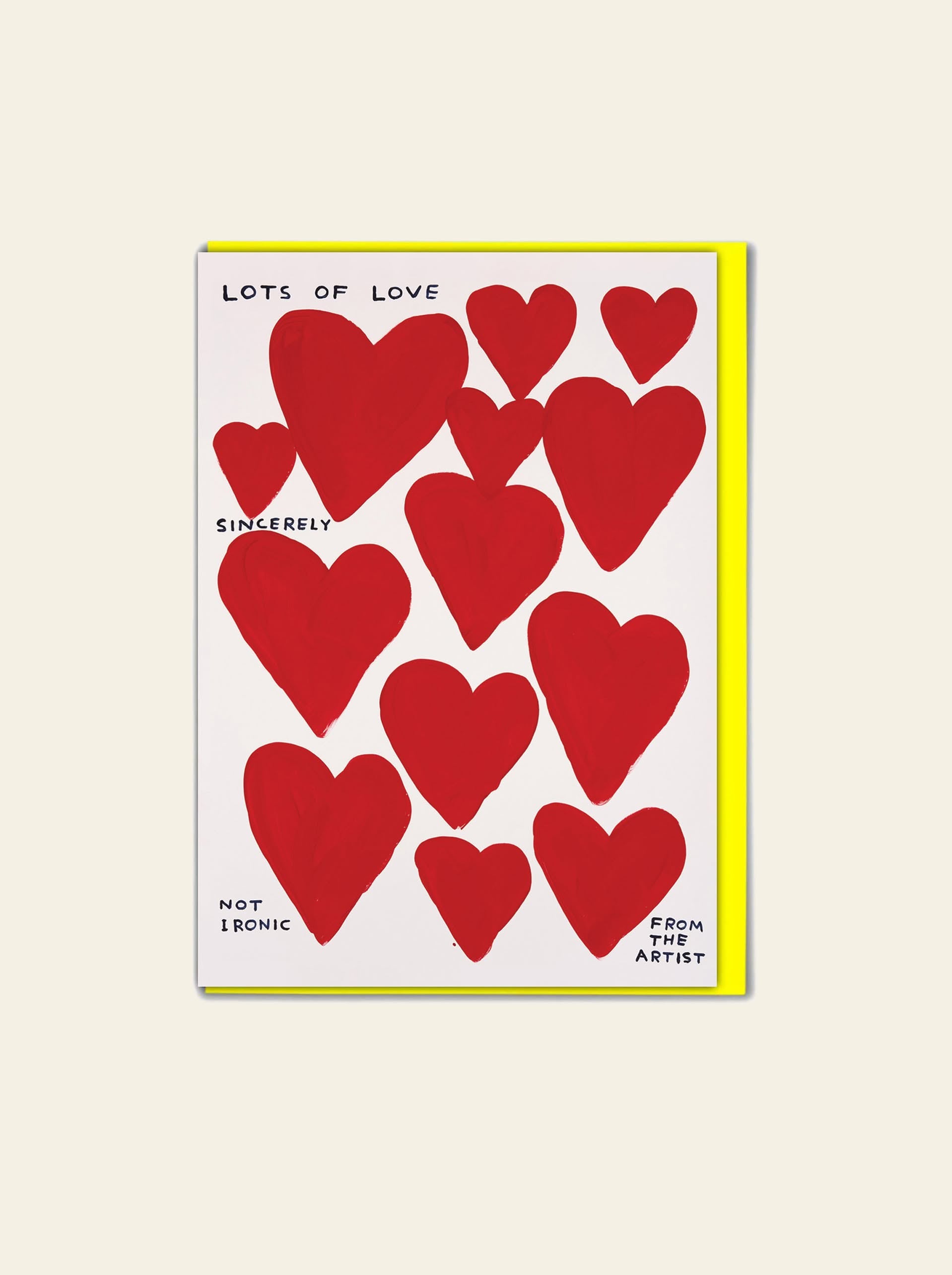 Brainbox Candy David Shrigley Lots Of Love Greeting Card