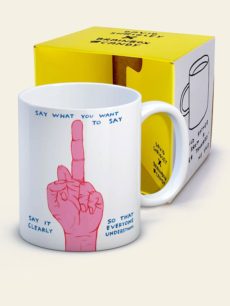 Brainbox Candy David Shrigley - Say What You Want Mug
